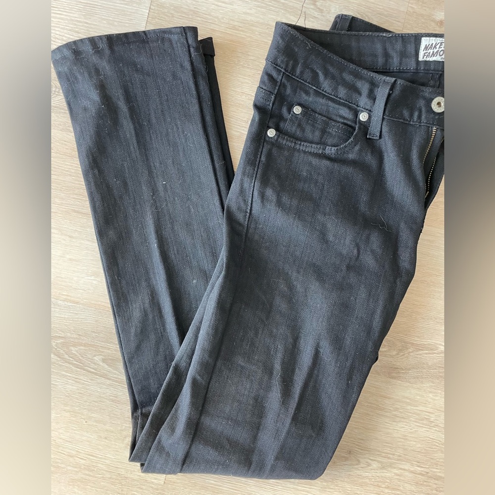 Naked and Famous Black skinny jeans (size 30)